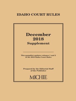 cover image of Idaho Court Rules